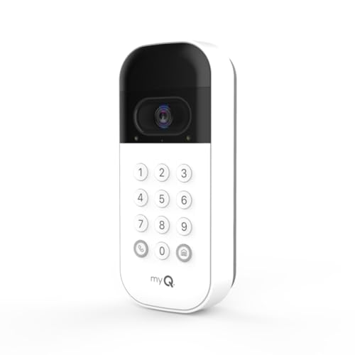 Smart Garage Door Video Keypad with Wide-Angle Camera and Custom PIN Access
