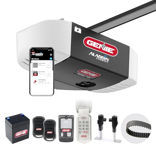 Genie StealthDrive 7155 Smartphone-Controlled Belt Drive Garage Door Opener