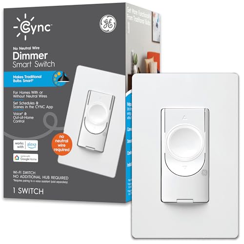 GE CYNC Smart Dimmer Light Switch with WiFi and Voice Control