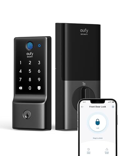 eufy Security Smart Fingerprint Deadbolt Lock with Wi-Fi and App Control