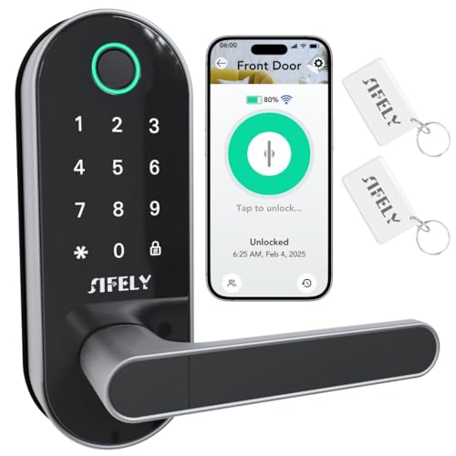 WiFi Smart Fingerprint Door Lock with Keypad and Remote Control