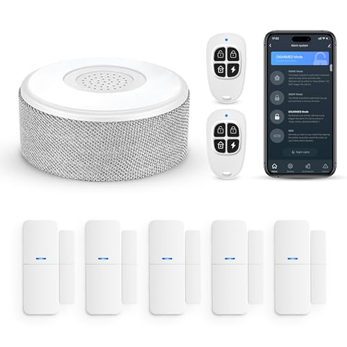 WiFi Smart Home Security Alarm System with App Alerts and Alexa Compatibility