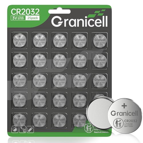 Granicell CR2032 3V Lithium Coin Battery - 25 Pack
