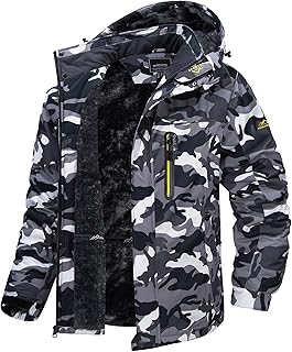 TACVASEN Men's Ski Jacket Waterproof Parka