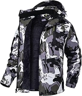 QPNGRP Men's Waterproof Ski Jacket