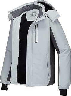 CAMEL CROWN Men's Ski Jacket Waterproof Parka