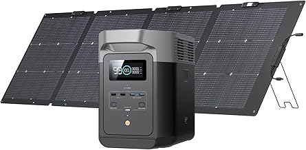 EF ECOFLOW DELTA 2 with 220W Solar Panel, 1024Wh Battery, Fast Charging