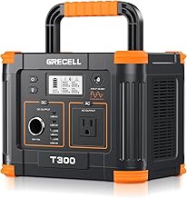 GRECELL 300W Power Station, 230.88Wh Battery for Camping & Home