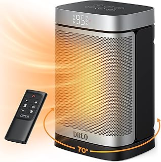 Dreo Space Heater, 1500W Portable Heater with Remote, Quiet