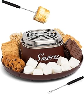 Nostalgia Indoor Electric S'mores Maker with Roasting Sticks