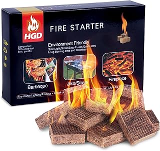 HGD Natural Fire Starters for BBQ, Campfire, Fireplace use