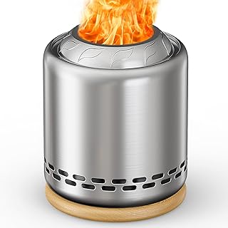 OGERY Stove Tabletop Fire Pit with Stand, Smokeless Firepit