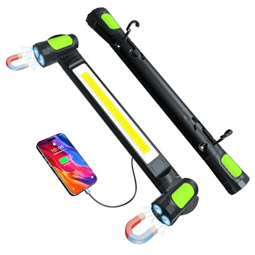 3200 Lumens Rechargeable Magnetic LED Work Light with Hooks