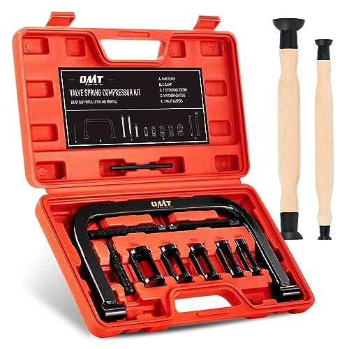 Valve Spring Compressor Tool Kit with C-Clamp and Collet Pushers