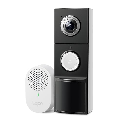 Tapo 2K+ Smart Video Doorbell with Wired/Wireless Installation