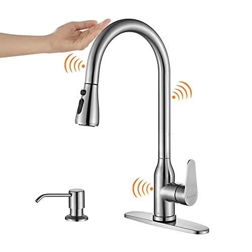 KEER Touch-Activated Pull-Down Kitchen Faucet with Spray Function
