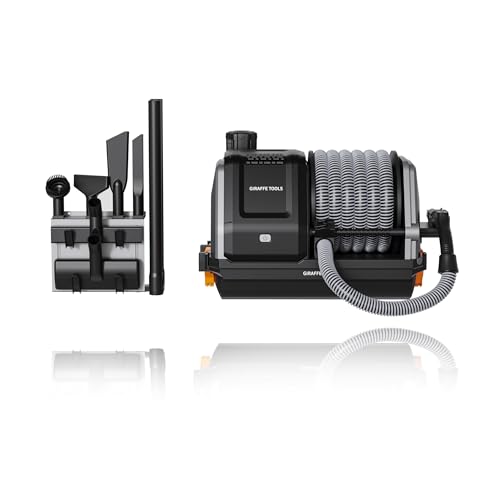 Wall-Mounted Retractable Vacuum with 30 ft Hose and 6 Attachments