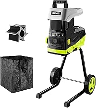 Electric Wood Chipper 15-Amp with Wheels