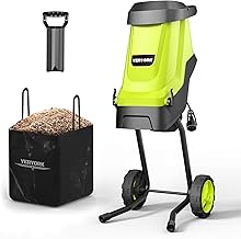 Electric Wood Chipper 15-Amp 1.8" with Bag