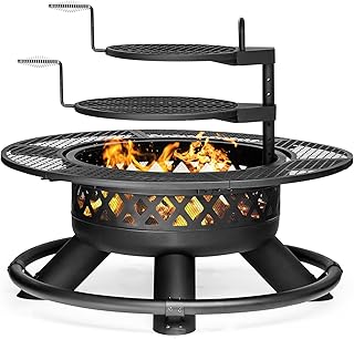 47 Inch Outdoor Fire Pit with Grills