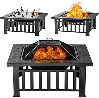 32 Inch Square Fire Pit Table