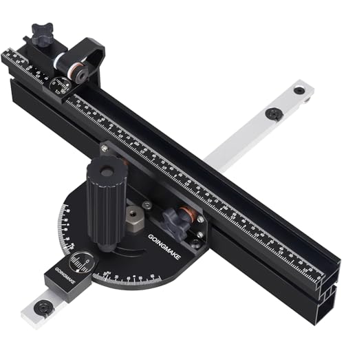 Compact Table Saw Miter Gauge with 360mm Fence and Flip Stop