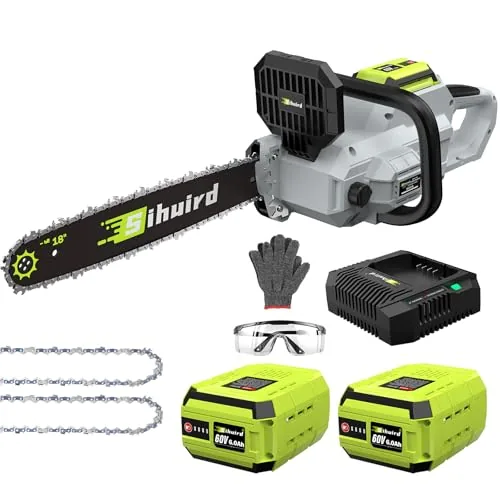 Sihuird 60V 18-Inch Brushless Cordless Chainsaw