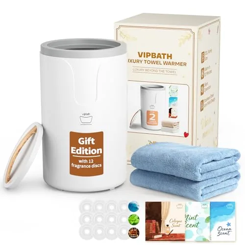 VIPBATH 20L Dual-Heat Towel Warmer with Timer