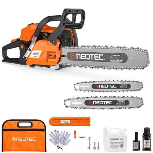 NEO-TEC 68CC Gas Chainsaw 22 and 24 Inch Bar
