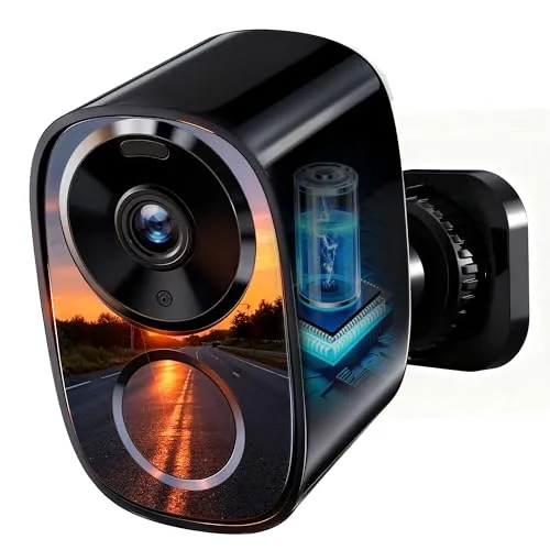realhide 2K Wireless Outdoor Security Camera with 6-Mo Battery