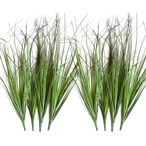 VANTREE Fake Tall Grass Stems UV-Resistant 8-Pack