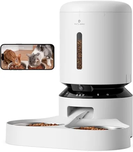 PETLIBRO Automatic Cat Feeder with Camera, Dual-Cat