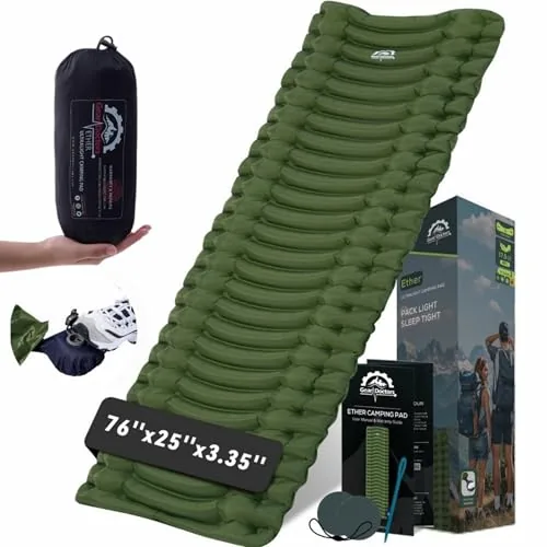 Gear Doctors Ether Ultralight Inflatable Sleeping Pad 17.5oz