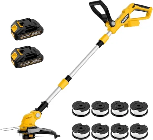 KOMASTY 20V Cordless String Trimmer 2-Battery Bundle