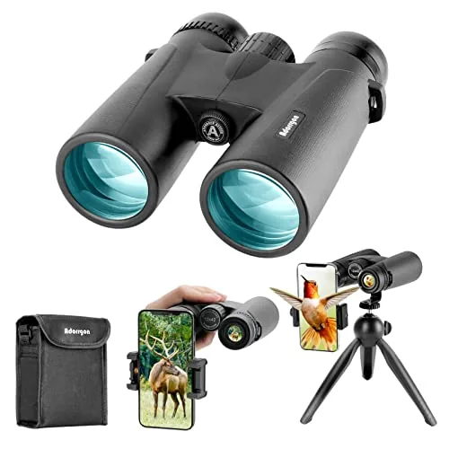 Adorrgon 12x42 Binoculars with Phone Adapter and Tripod