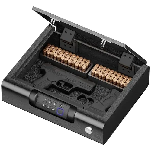 BILLCONCH Biometric Handgun Safe with LED Interior