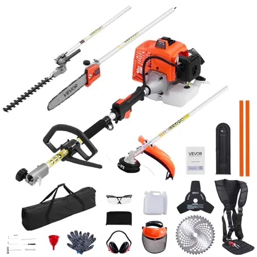VEVOR 63cc 2-Cycle 5-in-1 Gas Hedge Trimmer