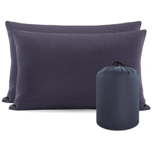 MOON LENCE Compressible Camp Pillows 2-Pack 14x18in