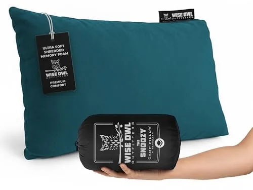 Wise Owl Outfitters Memory Foam Camp Pillow