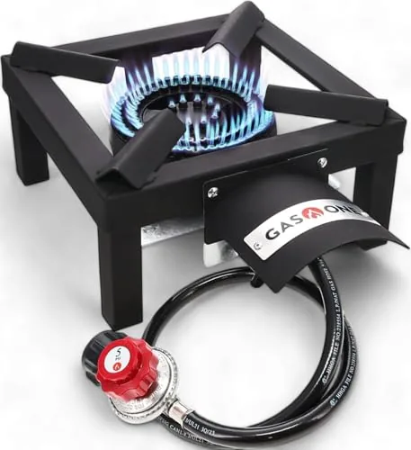 GasOne Single Propane Burner with Heat Shield