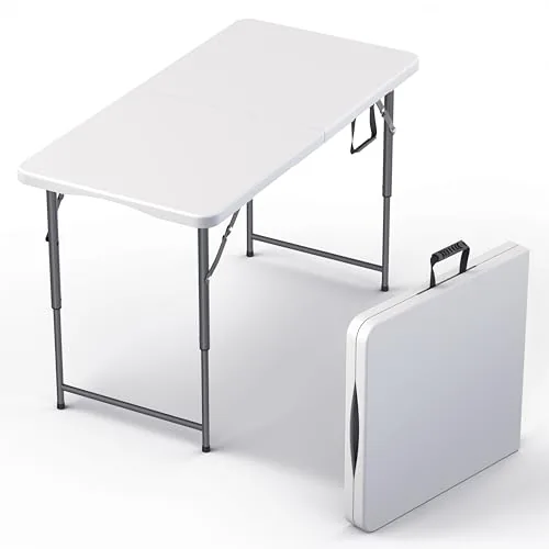 Our Modern Space 4FT Folding Table Adjustable Height