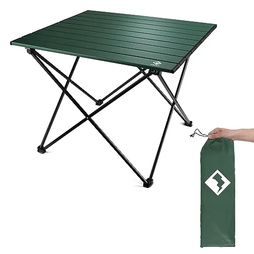 VILLEY Ultralight Aluminum Folding Camp Table 66lb Capacity