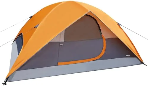 Amazon Basics 4-Person 3-Season Dome Tent with Rainfly