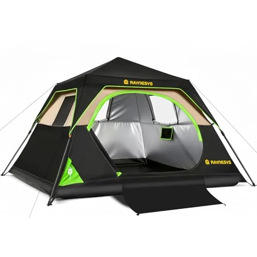 Raynesys 6-Person Instant Cabin Tent 60-Second Setup