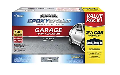 Rust-Oleum EpoxyShield Gloss Dark Gray Garage Floor Kit