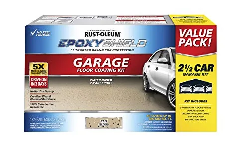 Rust-Oleum EpoxyShield Gloss Tan 2-Part Garage Floor Kit