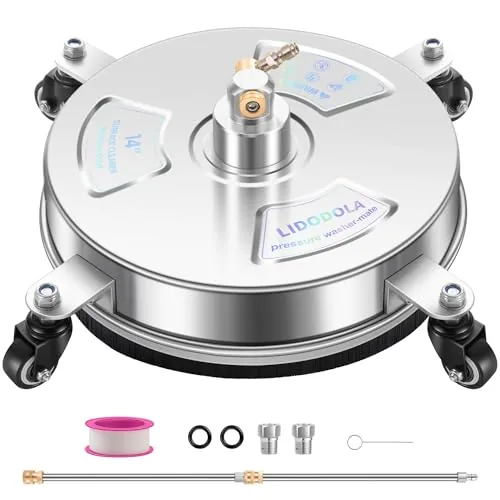 LidoDola 14-Inch Surface Cleaner with Dual Spinning Nozzles