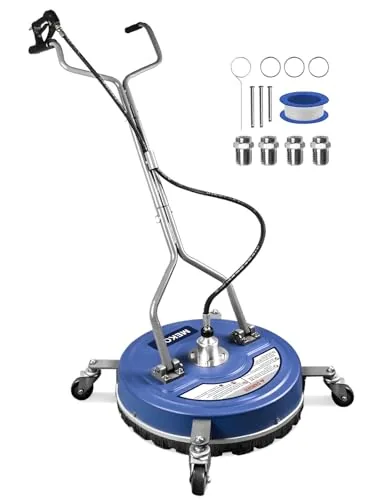 MEKOH 20-Inch Heavy-Duty Surface Cleaner 4500PSI Wheeled