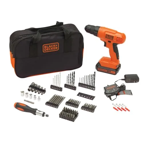 BLACK+DECKER BDC120VA100 20V Drill Driver 100-Piece Kit