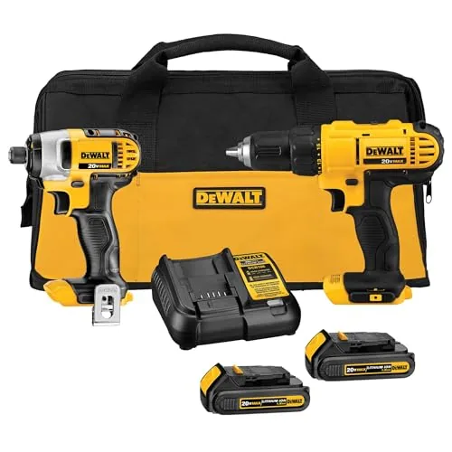 DEWALT 20V MAX Drill and Impact Driver Combo DCK240C2